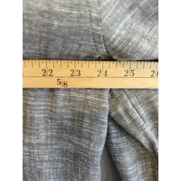 Jones New York Signature Linen Blend Top w/Roll Tab Sleeves Green Size Large NWT - Picture 8 of 10